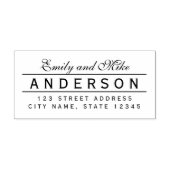 ラインパエレガントーツ名差出人住所 セルフインキングスタンプ (デザイン)