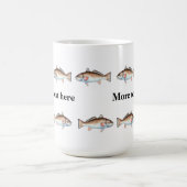 ラインパーソナライズなマグの芸術的なRedfish コーヒーマグカップ (中央)