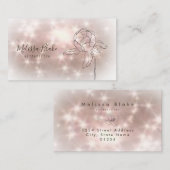 ラインフラワーロゴ名刺 名刺 (正面/裏面)