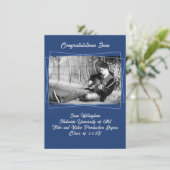 ラインフレームソンの写真卒業発表 招待状 (スタンド正面)