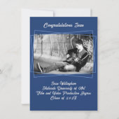 ラインフレームソンの写真卒業発表 招待状 (正面)