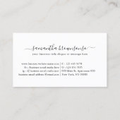 ラインヘアドレッサー理容師シザーロゴ 名刺 (裏面)