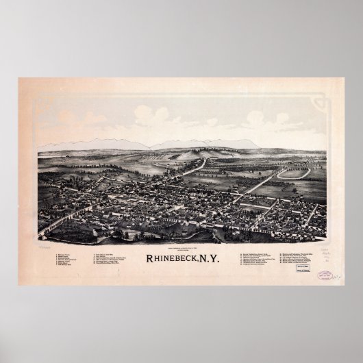 ラインベック、ニューヨーク(1890) ポスター (正面)
