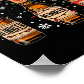 ラインベーおもしろいズトナディアビールクリスマスドリンクX ポスター (角)