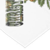 ラインボウルのクリスマスツリーのデザイン テーブルクロス (アングル)