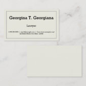 ラインボーダーと明白、きれいミニマル 名刺 (正面/裏面)