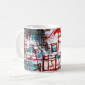 ラインマグのハート コーヒーマグカップ (正面左)