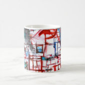 ラインマグのハート コーヒーマグカップ (中央)