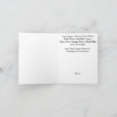 ラインマンヒーロー感謝のグリーティングカード カード (内部)