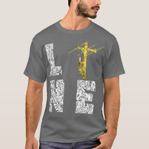 ラインマンライネスマン電気ケーブルラインワーカー Tシャツ