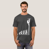 ラインマン進化おもしろい電気ケーブルマンの贈り物 Tシャツ (正面フル)