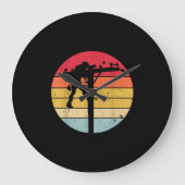 ラインマン·エレクトリシャン·ギフト ラージ壁時計 (正面)