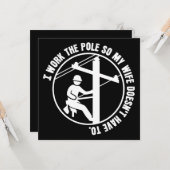 ラインマン・ワーク・ザ・ポール カード (正面/裏面インサイチュ)