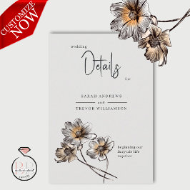 ラインミニマルアートテラコッタポピー エンクロージャーカード