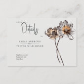 ラインミニマルアートテラコッタポピー エンクロージャーカード (正面)