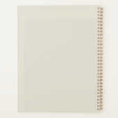 ラインミニマル顔ピンク花美しい事業 プランナー手帳 (裏面)