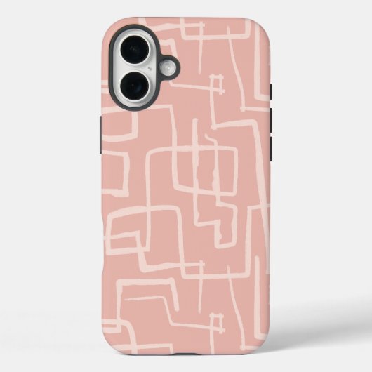 ラインメイズサーモンピンク Case-Mate iPhoneケース (裏面)