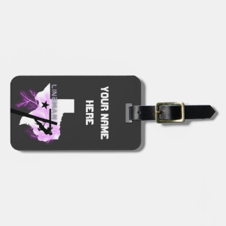 ラインメンオーバーテキサス州グラフィック ラゲッジタグ