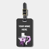 ラインメンオーバーテキサス州グラフィック ラゲッジタグ (正面縦)