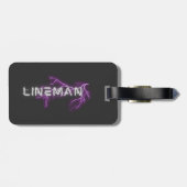 ラインメンオーバーテキサス州グラフィック ラゲッジタグ (裏面横)