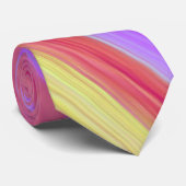 ラインモダンアート主にピンクの汚れ ネクタイ (ロール)