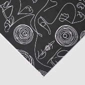 ラインモダン内の女性抽象芸術 薄葉紙 (詳細)