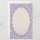 ラインモノグラムパープルI結婚のレース文房具 便箋 (正面/裏面)