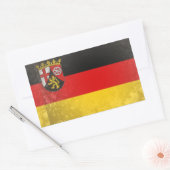 ラインラント・プファルツ 長方形シール (封筒)