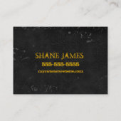 ラインヴィンテージの自転車の間で読まれる絞り染め 名刺 (裏面)