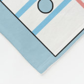 ライン付きノートブック紙ルックに独自の書機能を追加 フリースブランケット (角)