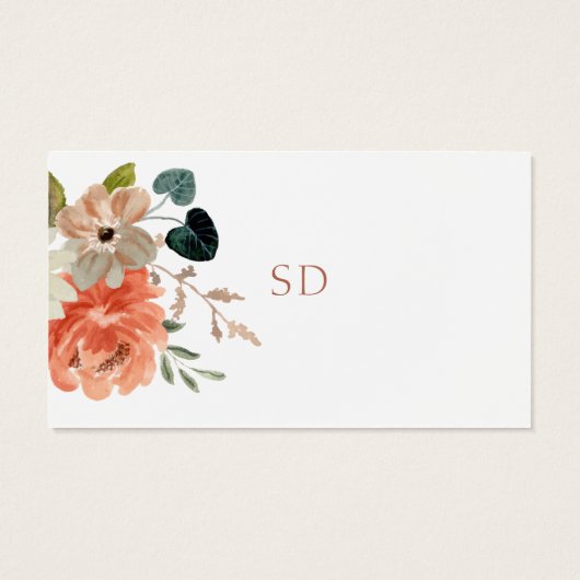 ライン付きフローラ結婚のThank You Noteエンクロージャカード (裏面)