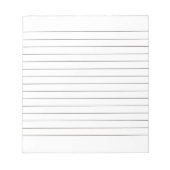 ライン付きメモ帳の黒い線の付いたクラシック ノートパッド (正面)