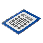 ライン付き機械スパイラルノートブックの計算中 ノートブック (左側)