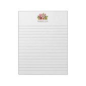 ライン入り花束のオリジナル業務用ノートパッド ノートパッド (回転)