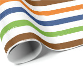 ライン包装紙 ラッピングペーパー (ロールコーナー)