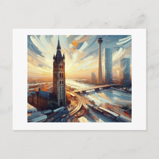 ライン型タワー（ドイツ風） ポストカード (正面)