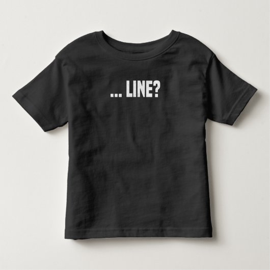 ライン女優演技戯曲俳優の女優 トドラーTシャツ (正面)