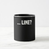 ライン女優演技戯曲俳優の女優 マグカップ (中央)