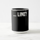 ライン女優演技戯曲俳優の女優 マグカップ (中央)