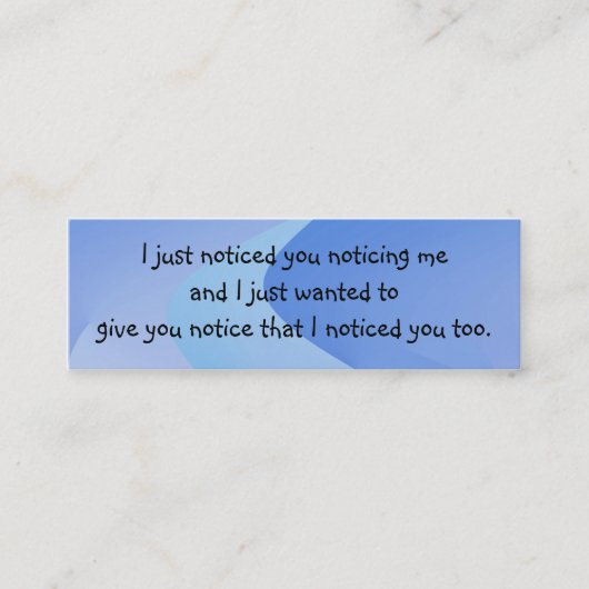 ライン導入カードを取って下さい コーリングカード (正面)