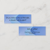 ライン導入カードを取って下さい スキニー名刺 (正面/裏面)