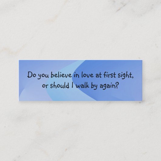 ライン導入カードを取って下さい スキニー名刺 (正面)