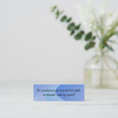 ライン導入カードを取って下さい スキニー名刺 (スタンド正面)