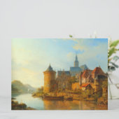 ライン川に沿ったオランダの町のビュー カード (スタンド正面)