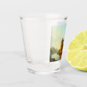 ライン川に沿ったオランダの町のビュー ショットグラス (左)