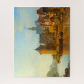 ライン川に沿ったオランダの町のビュー ジグソーパズル (縦)