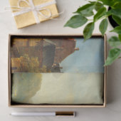 ライン川に沿ったオランダの町のビュー 薄葉紙 (ギフト)