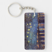 ライン川の星月夜(Vincent van Gogh) キーホルダー (正面)