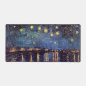 ライン川の星月夜(Vincent van Gogh) デスクマット (正面)