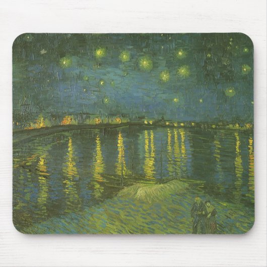 ライン川の星月夜(Vincent van Gogh) マウスパッド (正面)